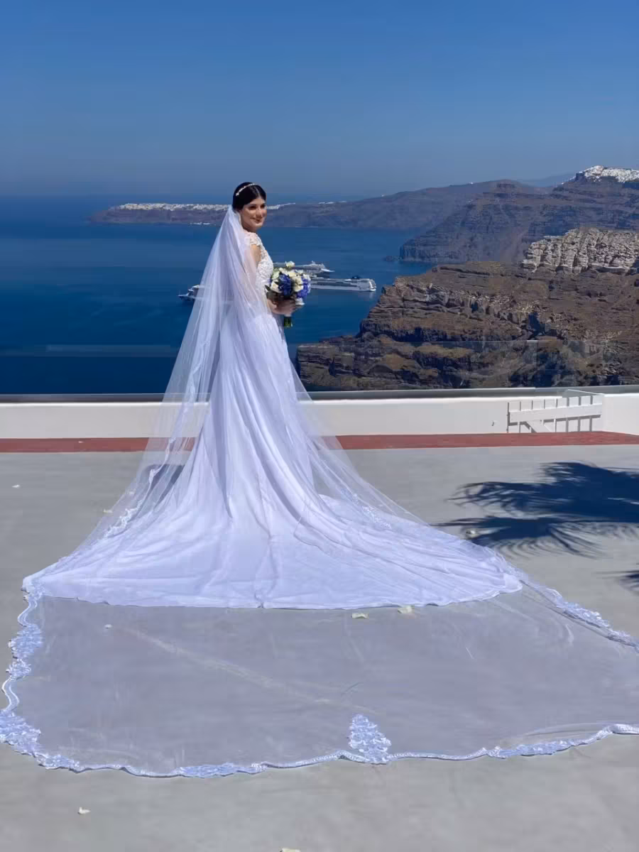 Um vestido de noiva para viagem